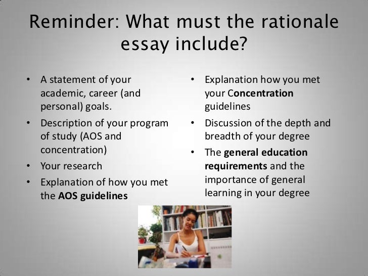 How To Write The Rationale Essay