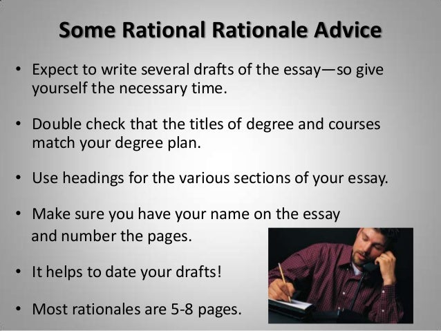 How to write a rationale for a dissertation