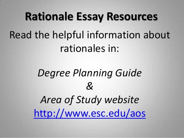 How to write a dissertation rationale