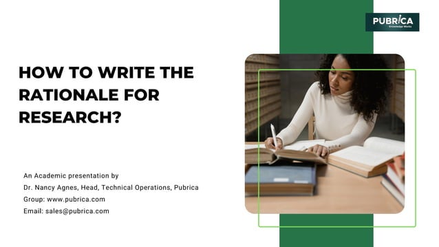 How to write the rationale for research? | PDF | Publishing Industry ...