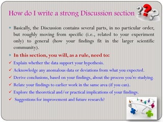 How to write_the_scientific_report.ppt_2 | PDF