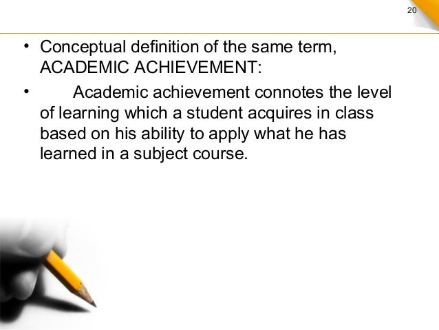 Dissertation on student achievement definition