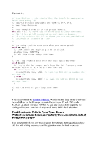 How to write timings and delays | PDF