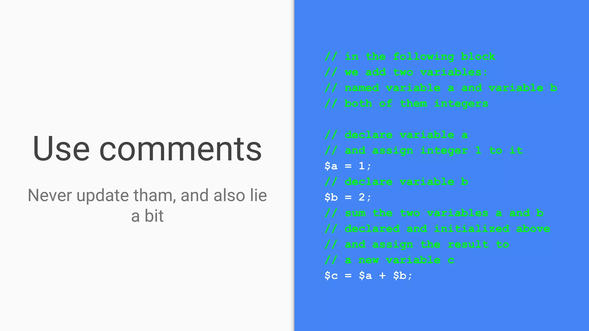 How to write unmaintainable code | PPTX | Technology & Computing