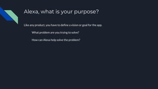 Writing User Stories for an Amazon Alexa app | PDF
