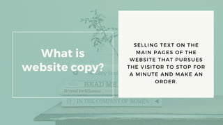 How to write a website copy: simple tips to web copy which sells | PPT