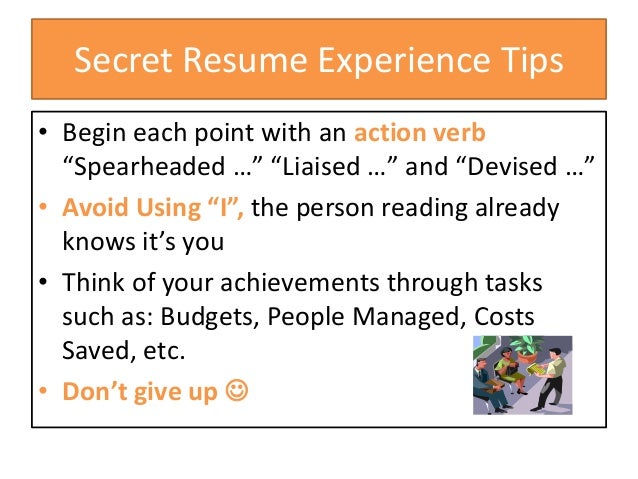 write a professional resume