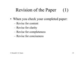 How To Write Your Seminar Paper