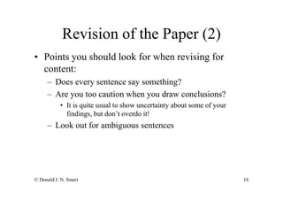How To Write Your Seminar Paper