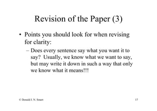 How To Write Your Seminar Paper
