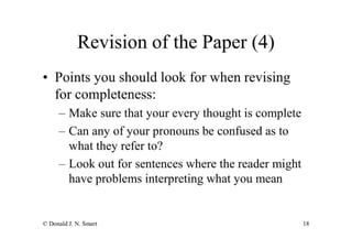 How To Write Your Seminar Paper