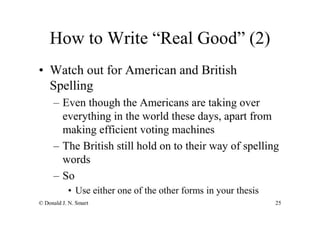 How To Write Your Seminar Paper