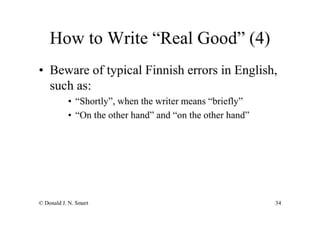 How To Write Your Seminar Paper