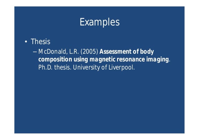 will write your thesis
