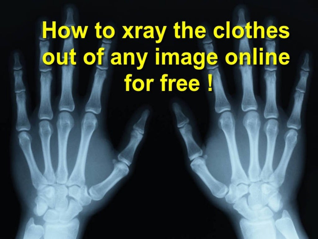 How to xray the clothes of any image online for free