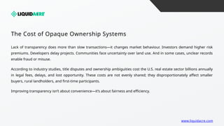 Lacking Ownership How Transparent Land Ownership Could Reshape Trust in Real Estate ...