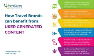 How Travel Brands can benefit from user generated content