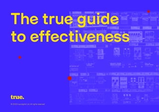 © 2023 true digital Ltd, All rights reserved
The true guide
to effectiveness
 