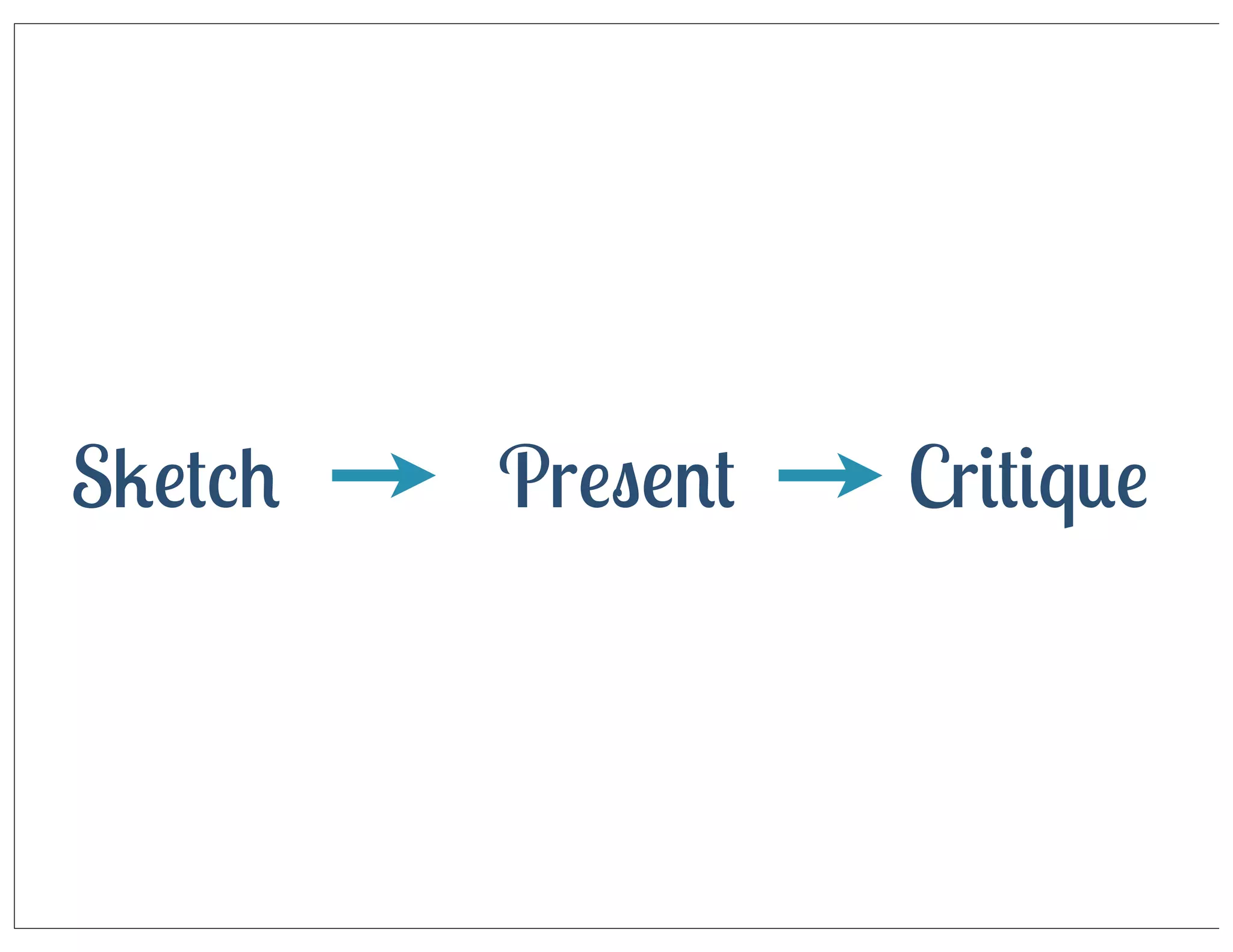 Sketch

Present

Critique

 