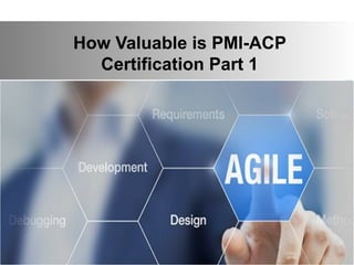 How Valuable is PMI-ACP
Certification Part 1
 