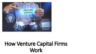 How Venture Capital Firms
Work
 