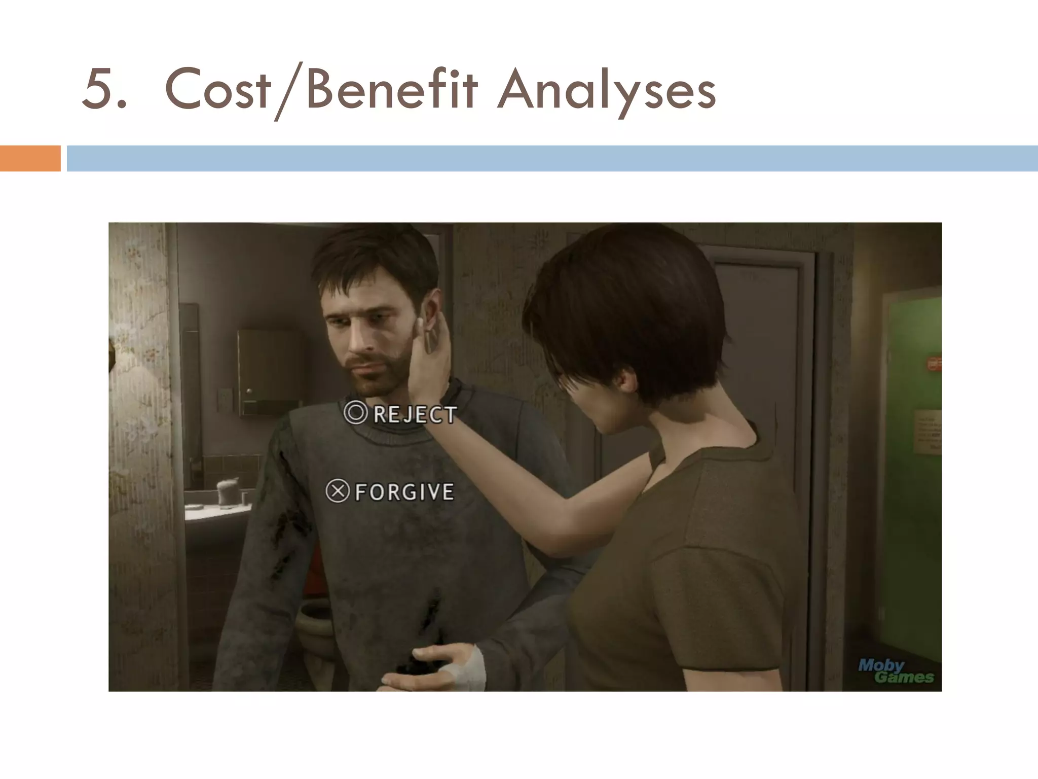 5. Cost/Benefit Analyses
 