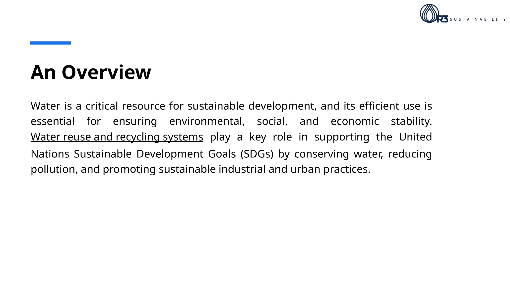 How Water Reuse and Recycling Systems Support Sustainable Development ...