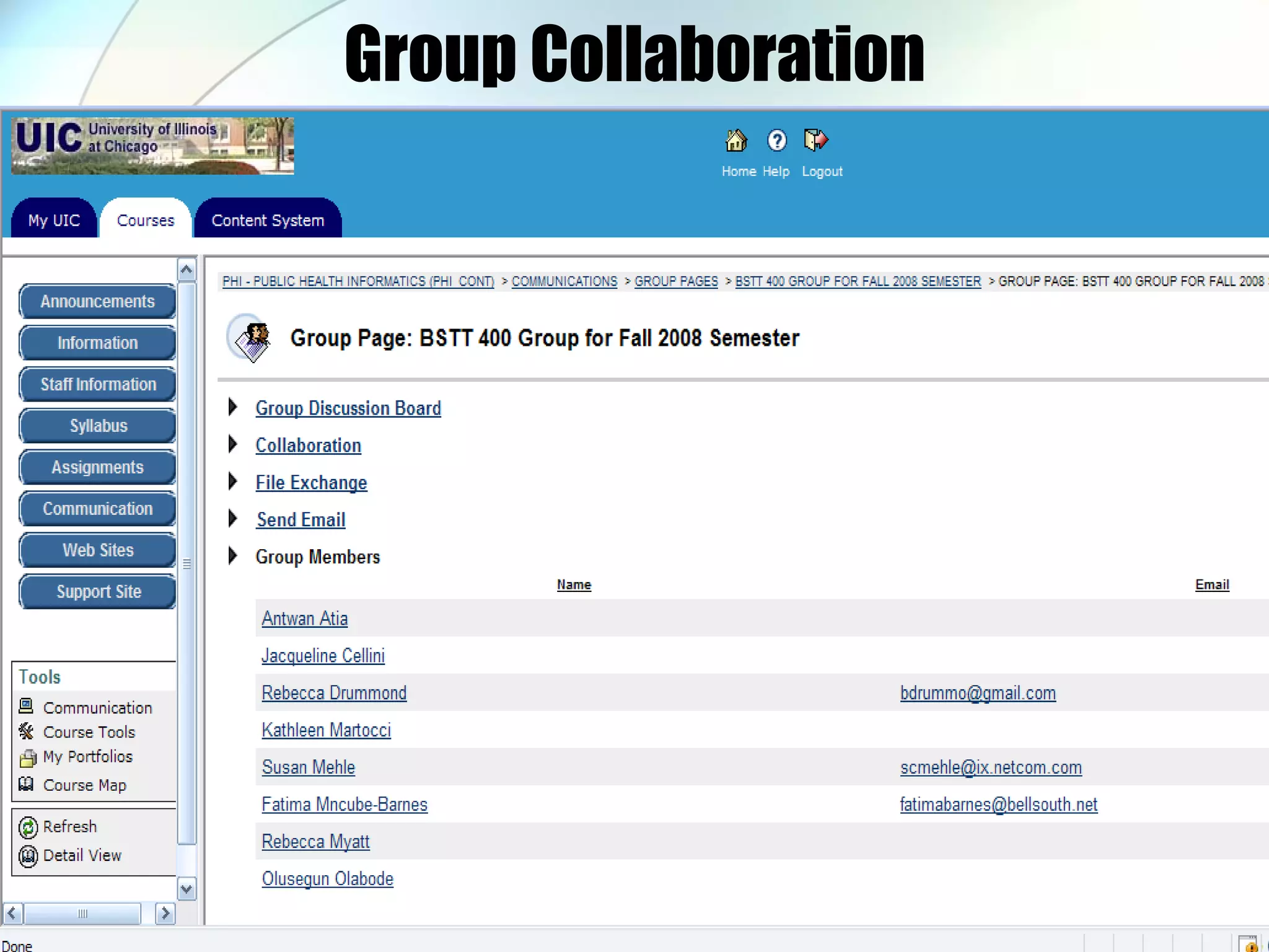 Group Collaboration 