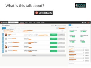 What is this talk about?
 