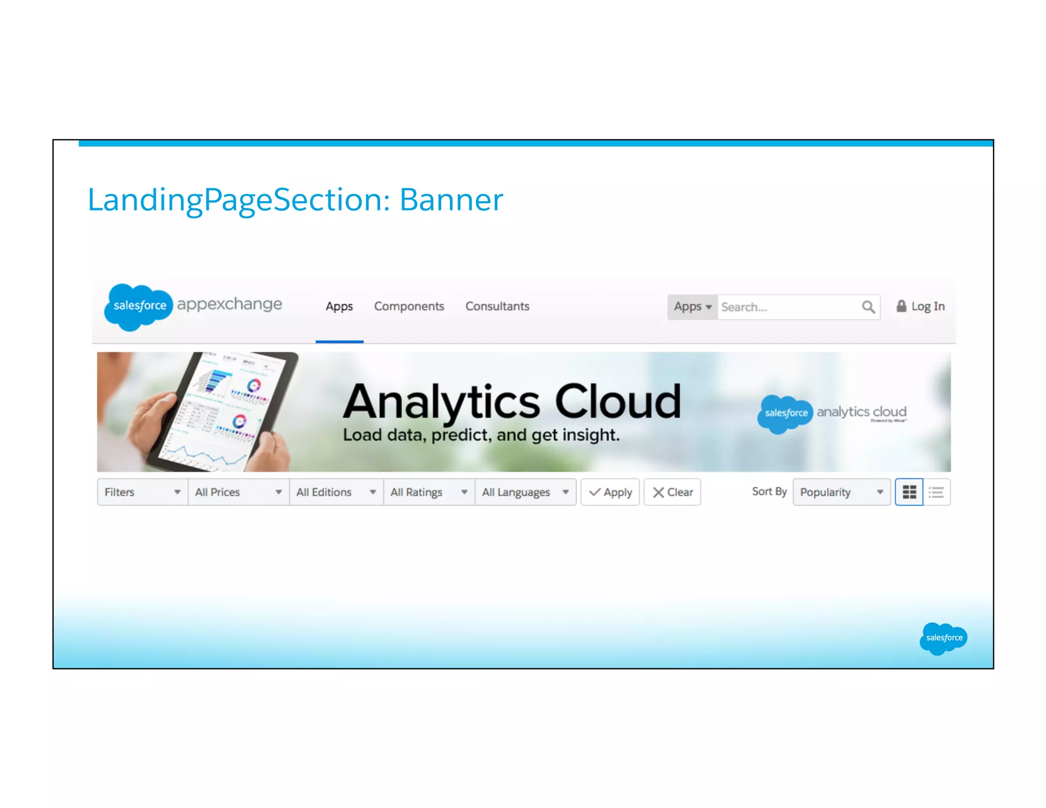 LandingPageSection: Banner
​ 
 
