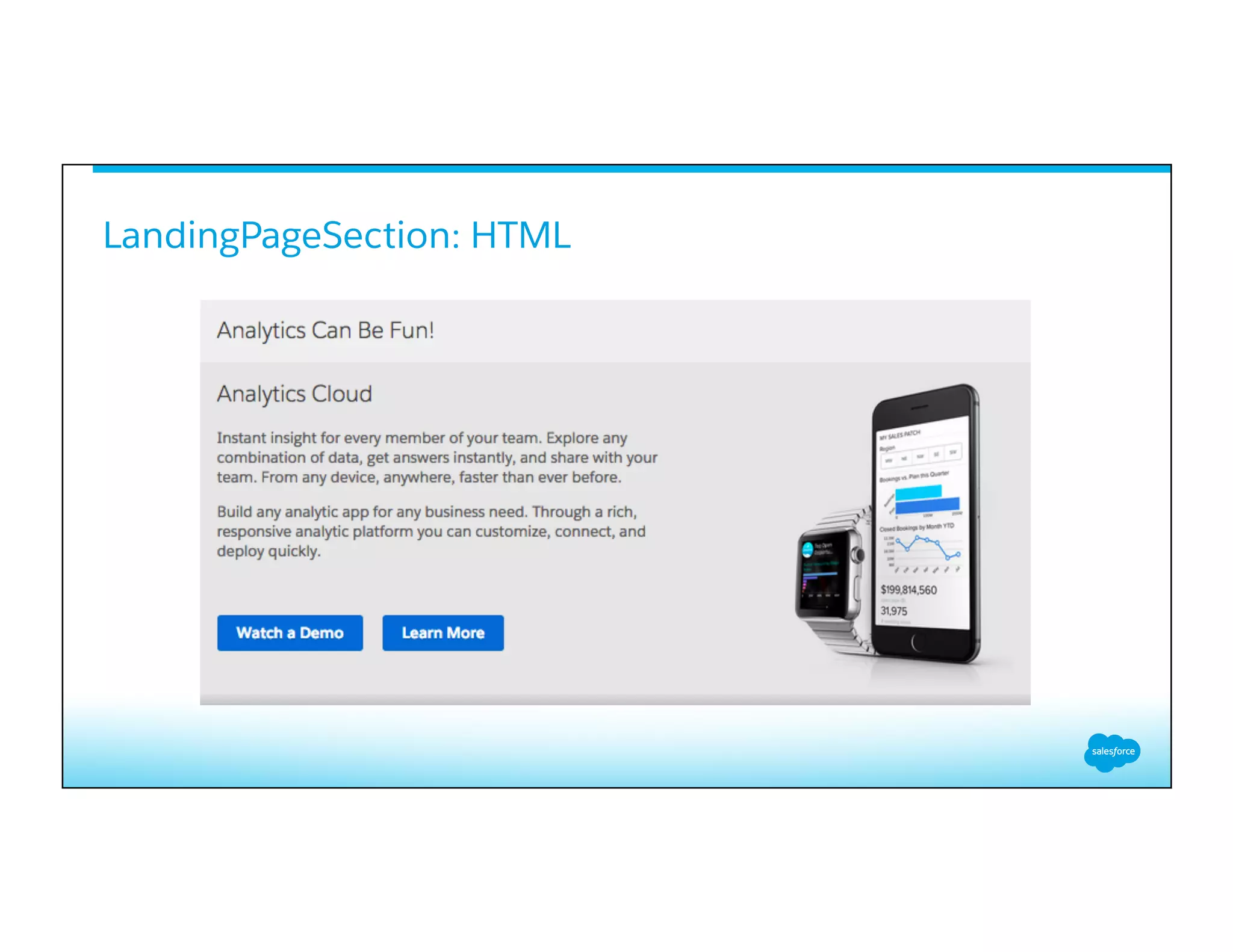 LandingPageSection: HTML
​ 
 