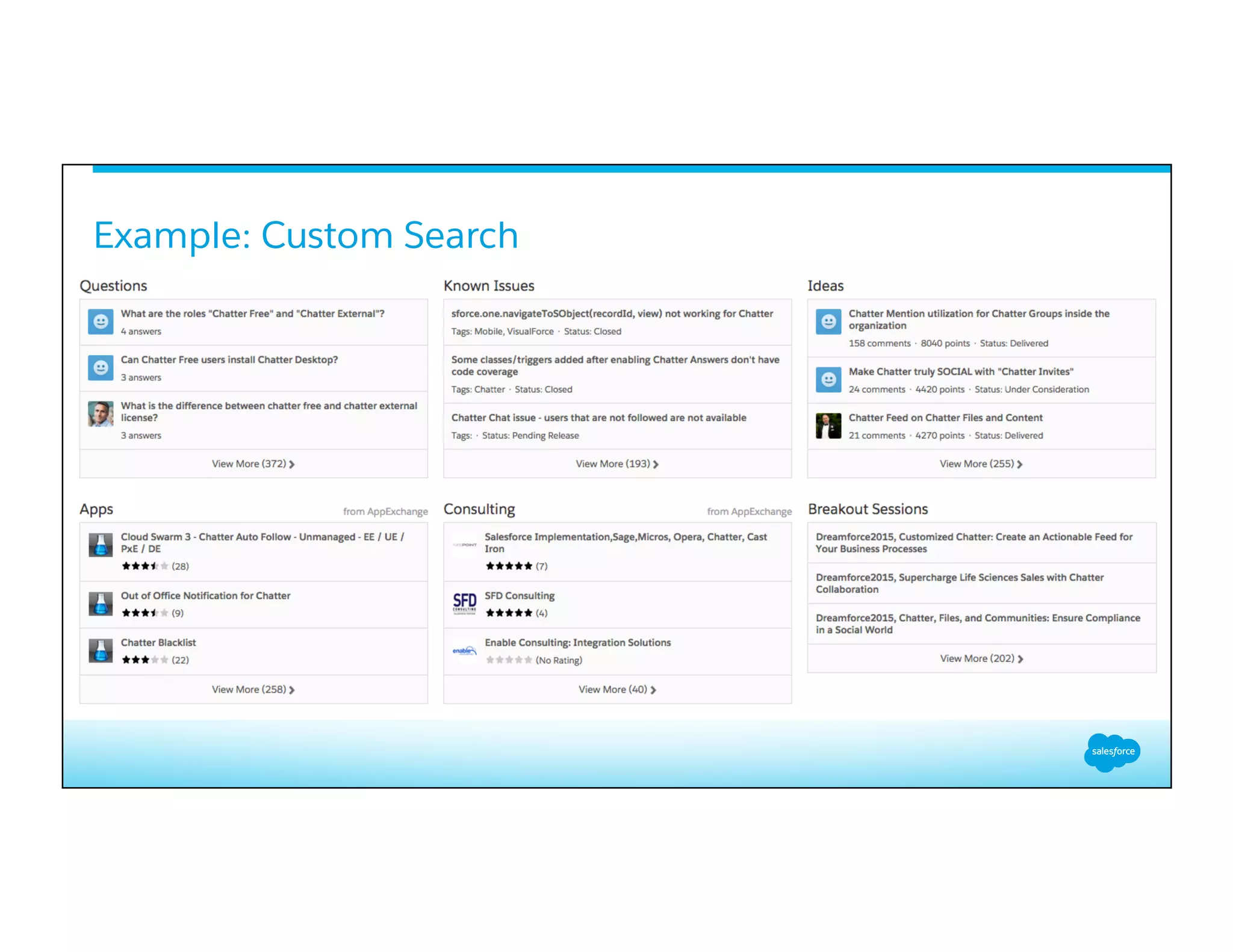 Example: Custom Search
​ 
 