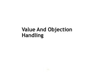 Value And Objection
Handling
55
 