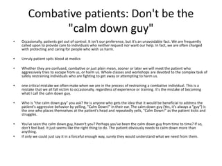 Disturbed Patient How We Deal with Emotionally Disturbed People | PPT