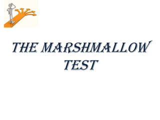 THE MARSHMALLOW TEST 