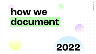 how we 

document
2022
I>
zeroheight
 