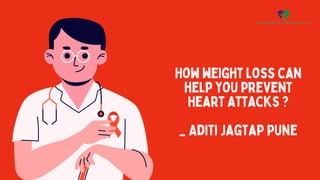 How weight loss can
help you prevent
Heart attacks ?
_ Aditi Jagtap Pune
 