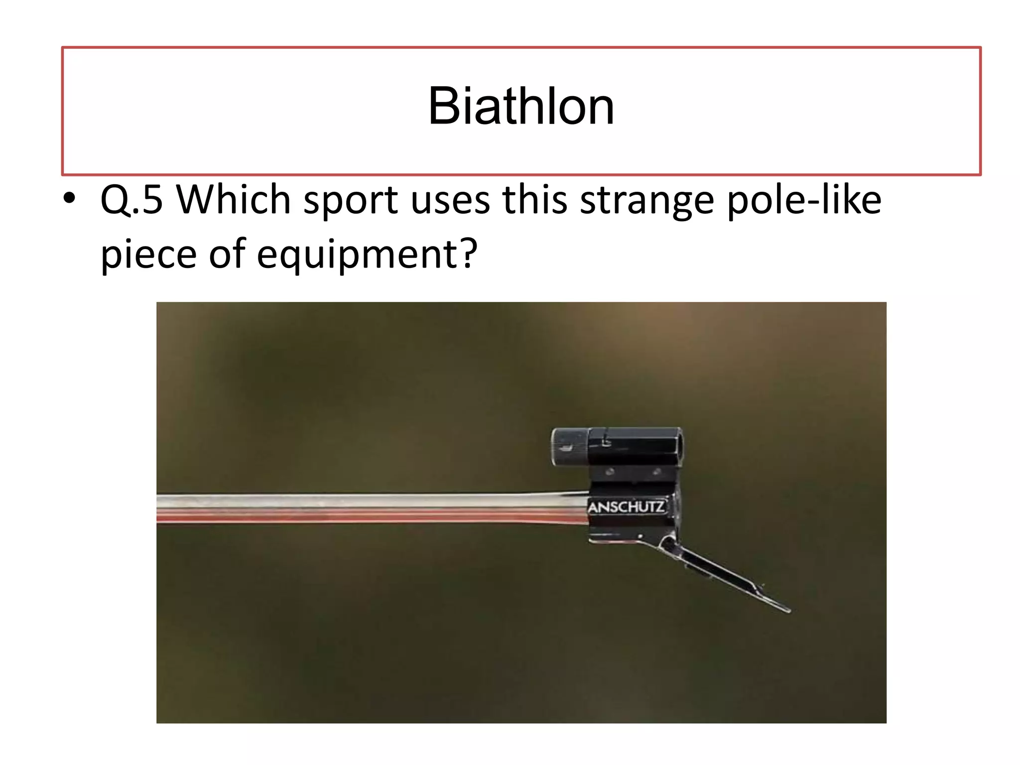 Olympic equipment with body contact detection