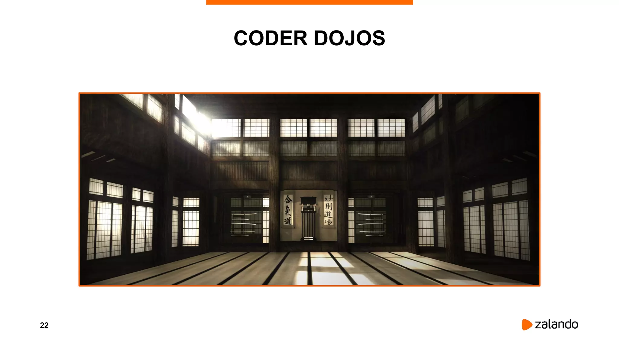 22
CODER DOJOS
 