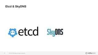 © 2018 InfluxData. All rights reserved.15
Etcd & SkyDNS
 