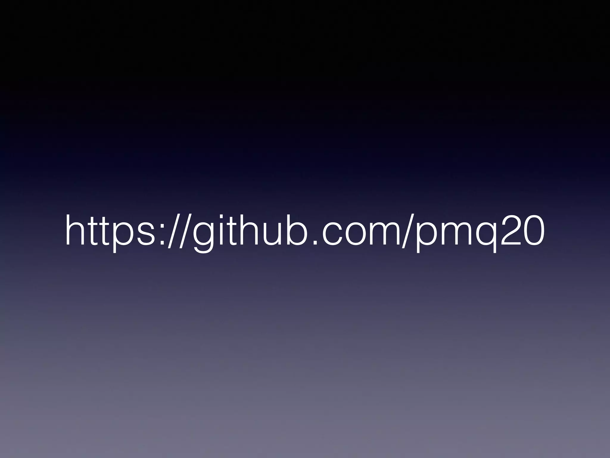 https://github.com/pmq20
 