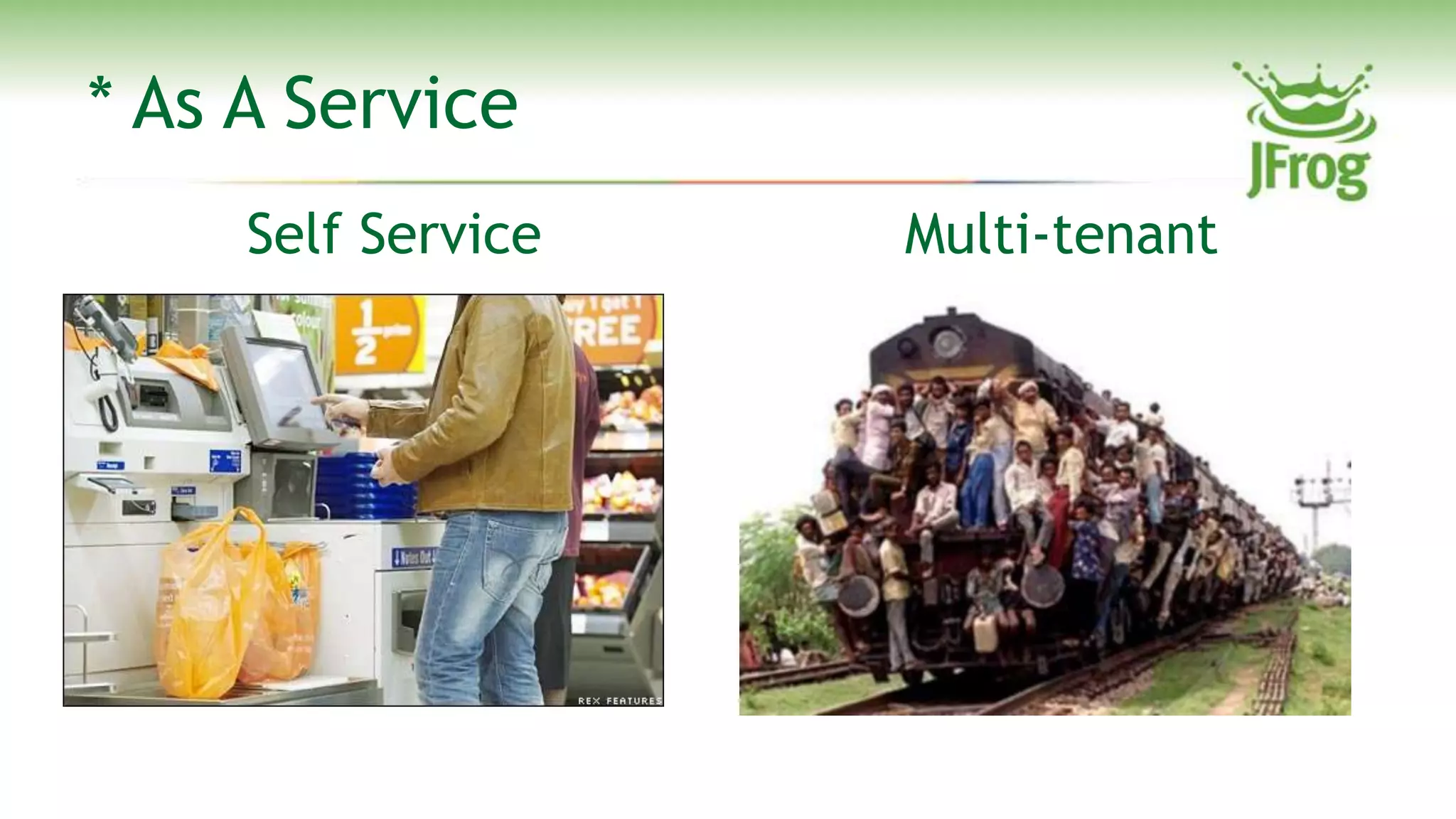 * As A Service
     Self Service   Multi-tenant
 