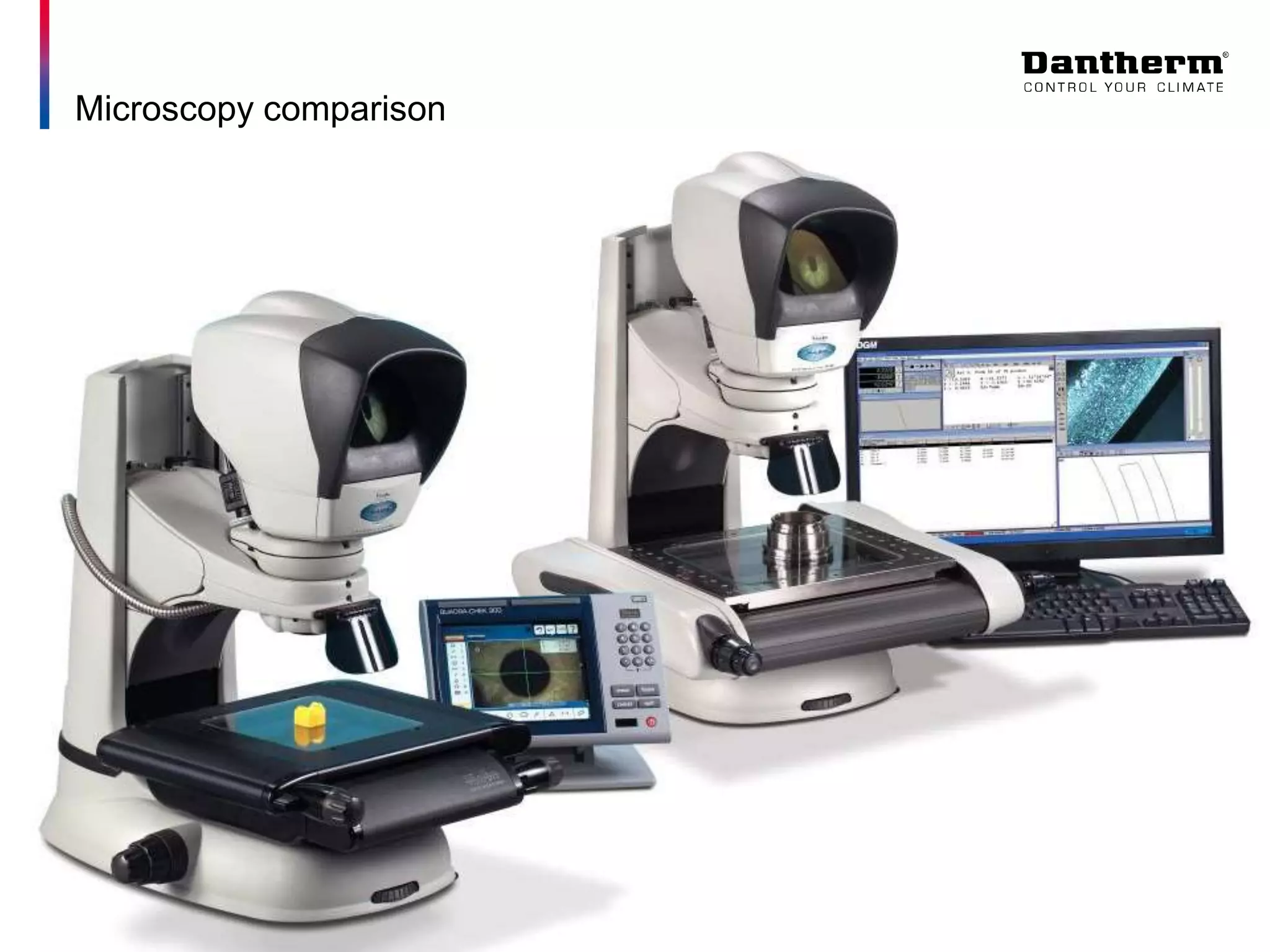 © Dantherm A/STitle of presentation DD/MM/YY Author Confidentiality level
Microscopy comparison
 