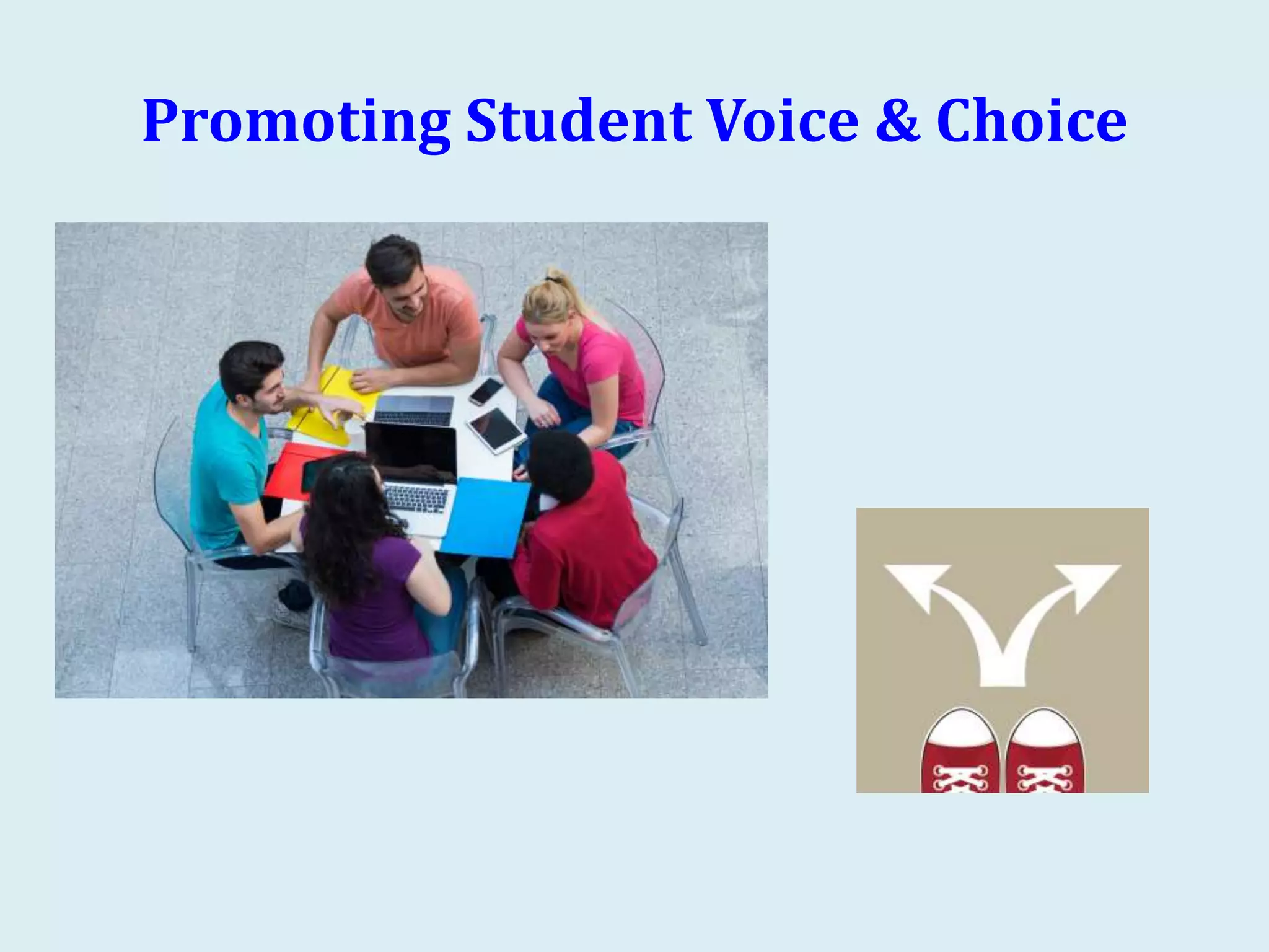 Promoting Student Voice & Choice
 