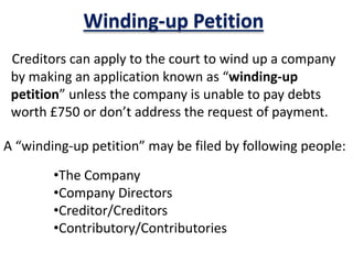 How winding up a company works