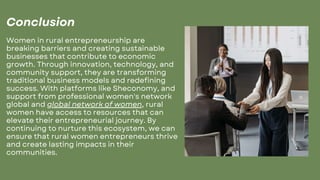 How Women Are Innovating in Rural Entrepreneurship | PDF