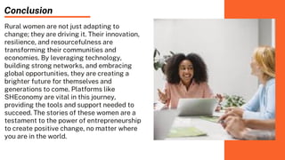 How Women Are Innovating in Rural Entrepreneurship | PDF