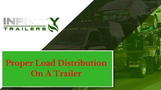 Proper Load Distribution
On A Trailer
 
