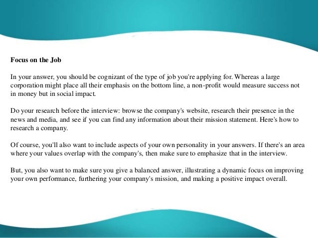 how do you determine or evaluate success