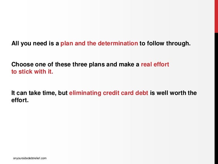 plan to pay off credit cards